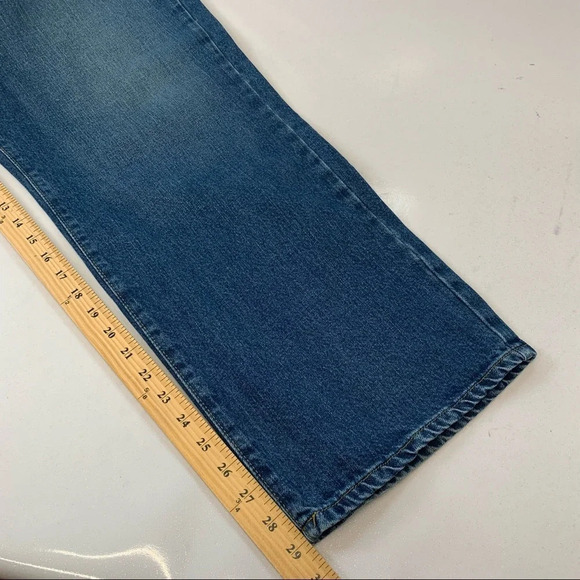 LL Bean Jeans Men 38 Natural Fit 38 Blue Denim Straight 100% Cotton Western Work - Picture 9 of 9